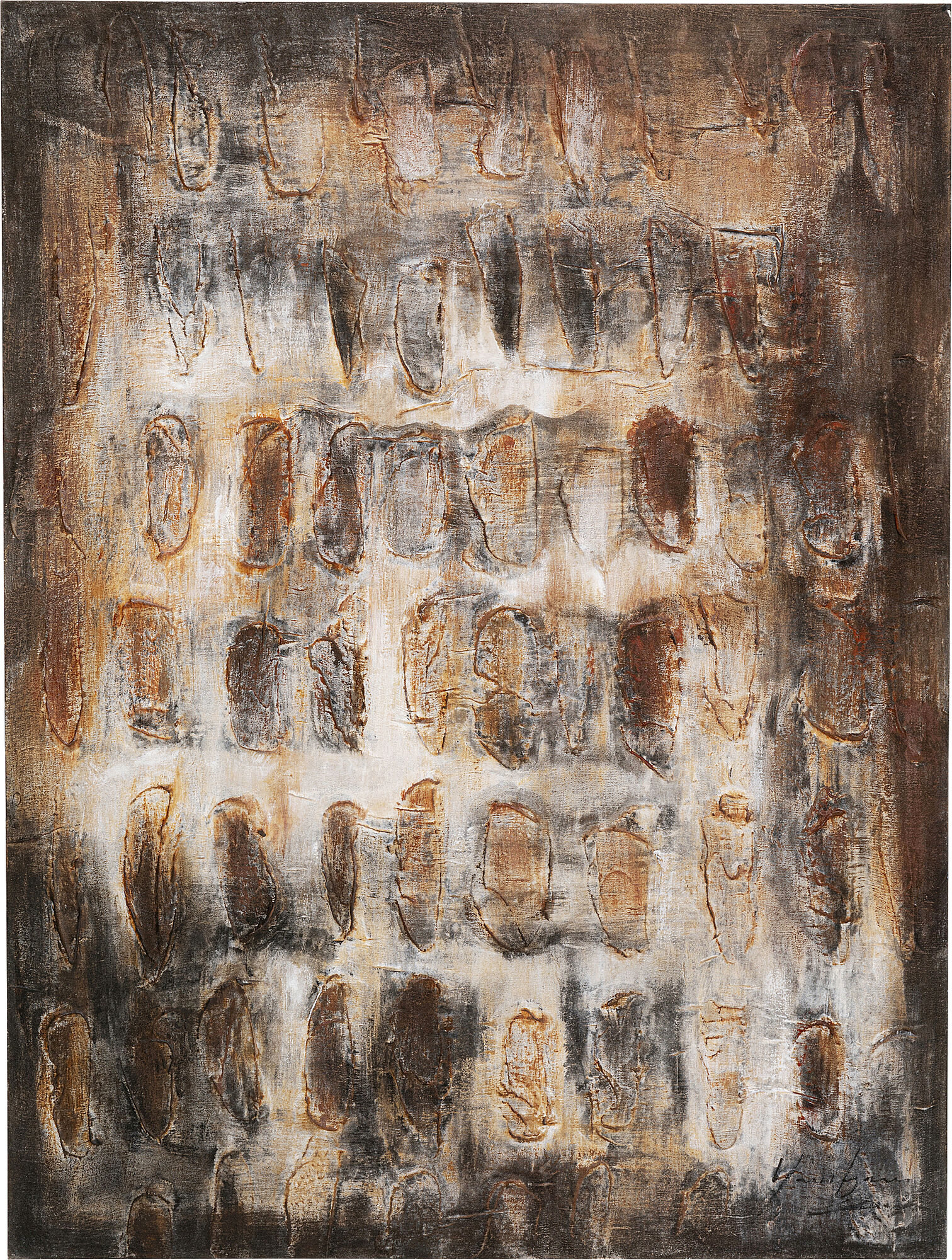 Cuadro lienzo Shadows marrón 90x120cm – Imagen-1.