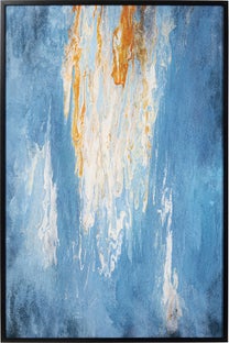 Obraz abstrakcyjny do salonu niebieski duży 120x180 cm – obraz-1