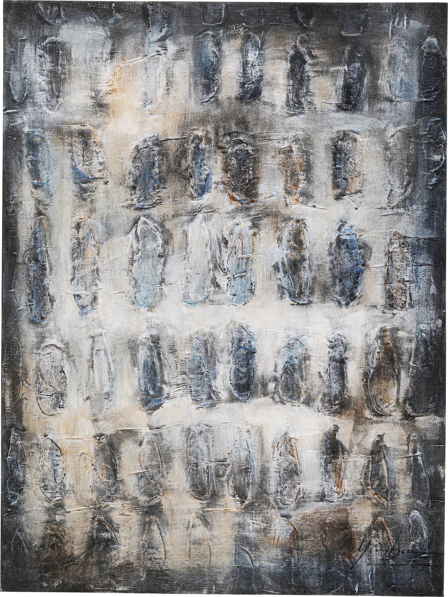 Cuadro lienzo Shadows gris 90x120cm – Imagen-1.