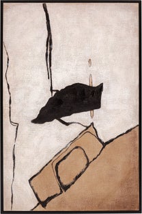Obraz abstrakcyjny odcienie brązu 80x120 cm – obraz-1
