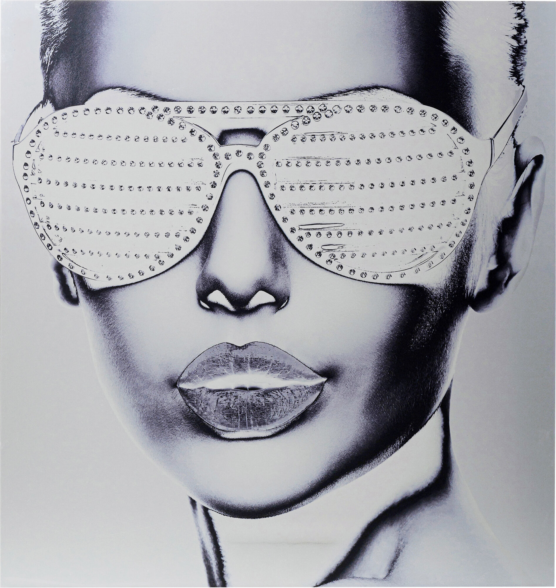 Obraz aluminiowy szary 120x120 cm – obraz-1