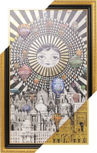 Obraz balony II rama drewno sosnowe 160x260 cm – obraz-1