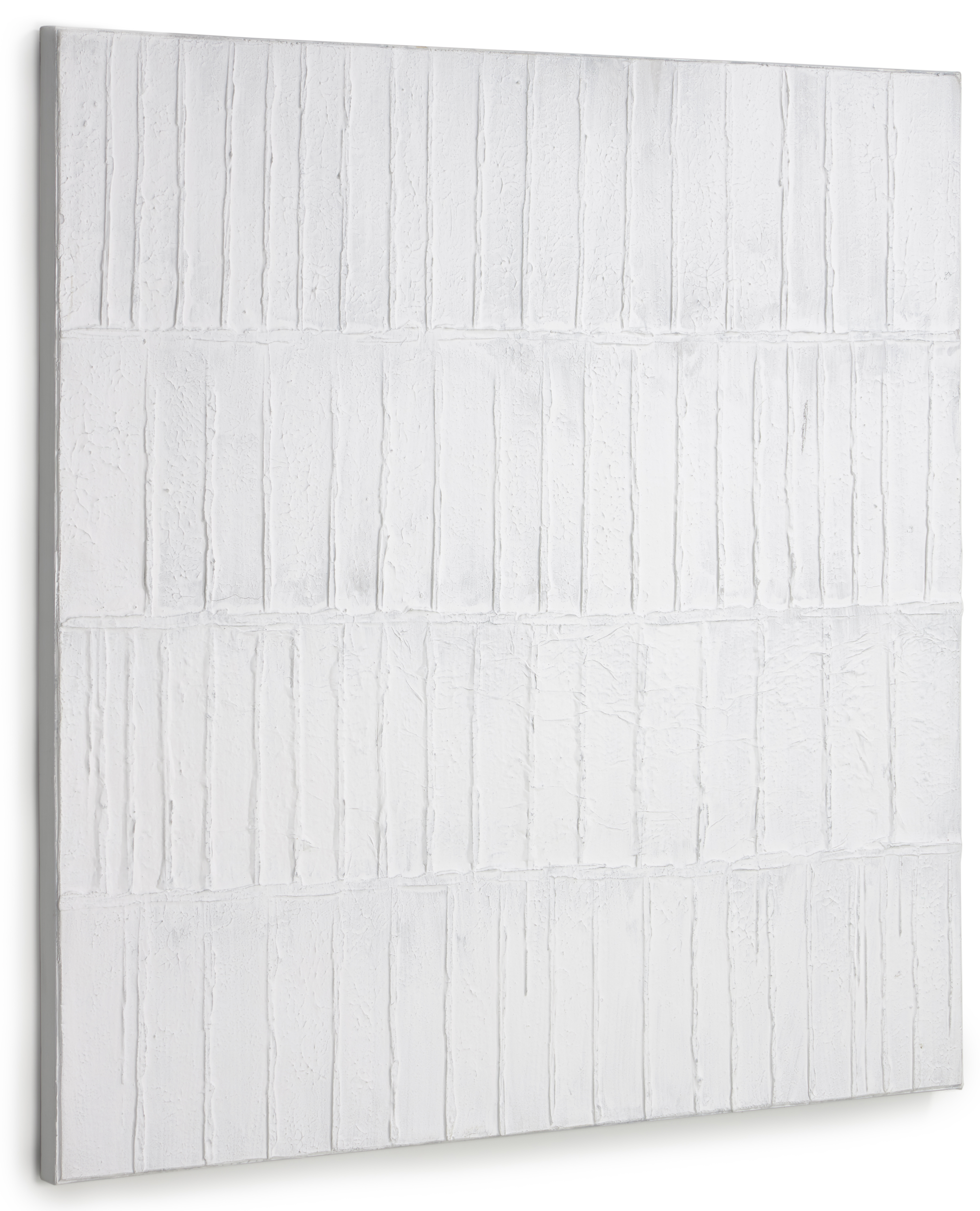 Obraz na płótnie biało-szary rama drewno sosnowe 90x90 cm – obraz-1