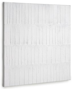 Obraz na płótnie biało-szary rama drewno sosnowe 90x90 cm – obraz-1