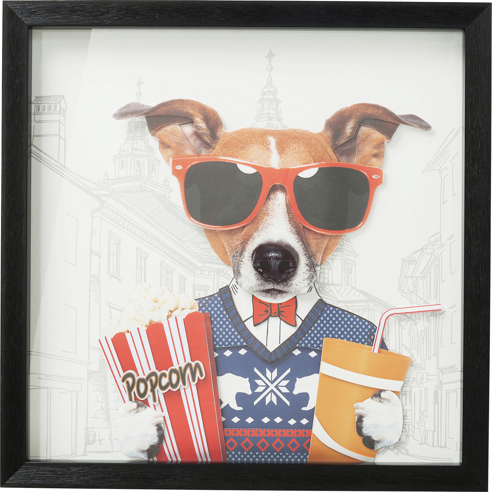 Obraz Cinema Dog 50x50 cm – obraz-1
