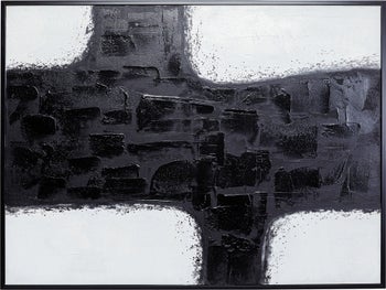 Obraz czarno-biały abstrakcja farby akrylowe 120x90 cm – obraz-1