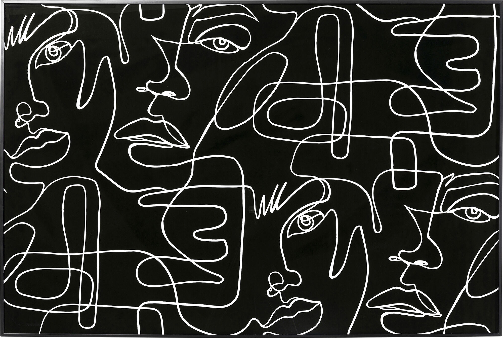 Cuadro enmarcado Faccia Arte Drawing 150x100cm – Imagen-1.