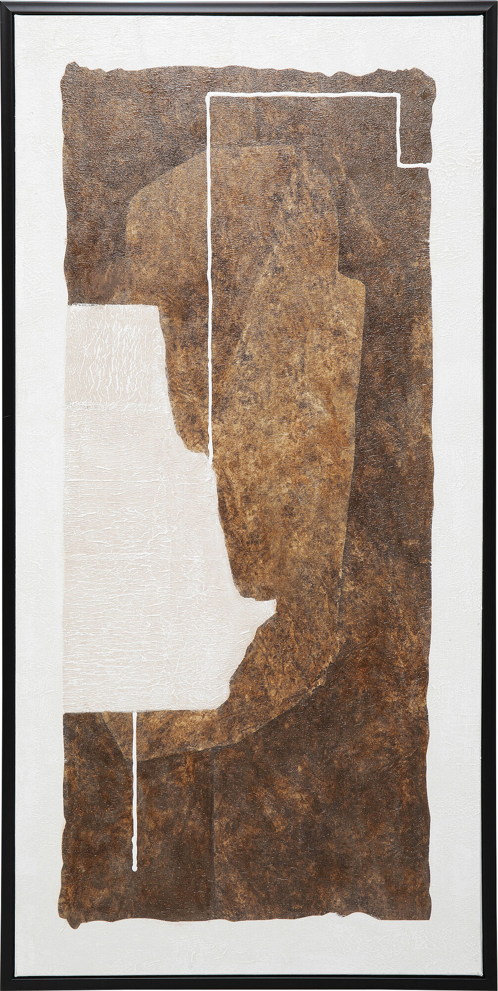 Obraz do salonu brązowy wzór 60x120 cm – grafika-1.