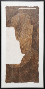 Obraz do salonu brązowy wzór 60x120 cm – grafika-1.