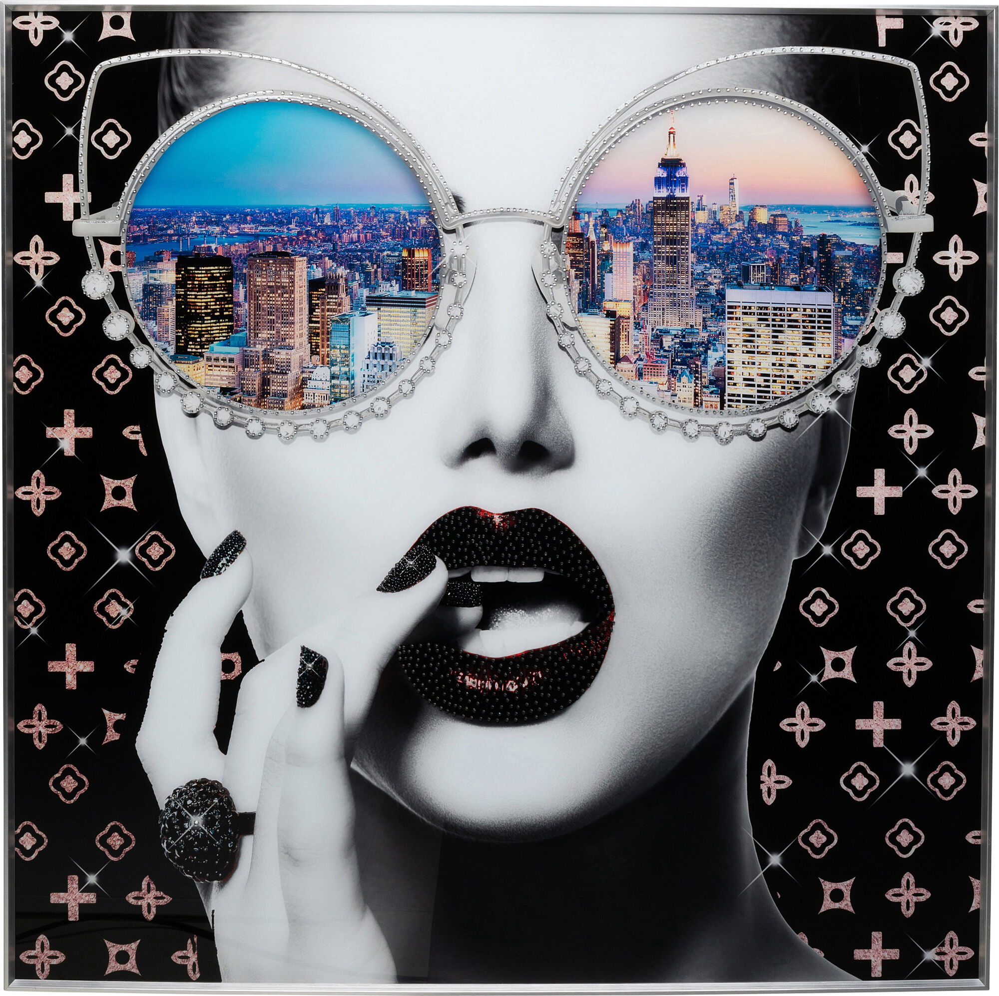 Quadro vetro NY View 120x120cm – immagine-1.