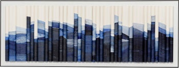 Bilde med Ramme Shadow Skyline blå 160x60 cm – bilde-1.