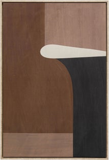 Obraz do salonu z odcieniami brązu 63x93 cm – obraz-1