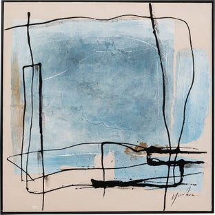 Paveikslas su rėmu Dust Blue 100x100cm – paveikslėlis-1.