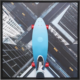 Tavla Skyline Skater - Inramad, 149x149cm – bild-1.
