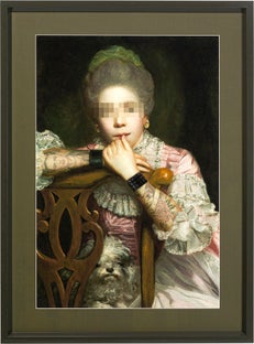 Paveikslas su rėmu Incognito Sitting Countess 112x82 – paveikslėlis-1.