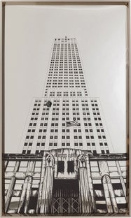 Obraz front lustrzany Empire State Building 77x130 cm – obraz-1