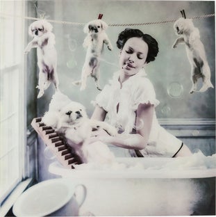 Tablou Bathing Day 120x120cm – imagine-1.