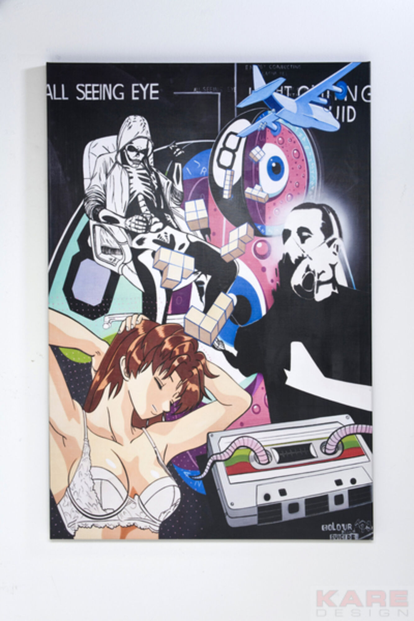 Tablou Graffitti Chaos 150x100cm – imagine-1.