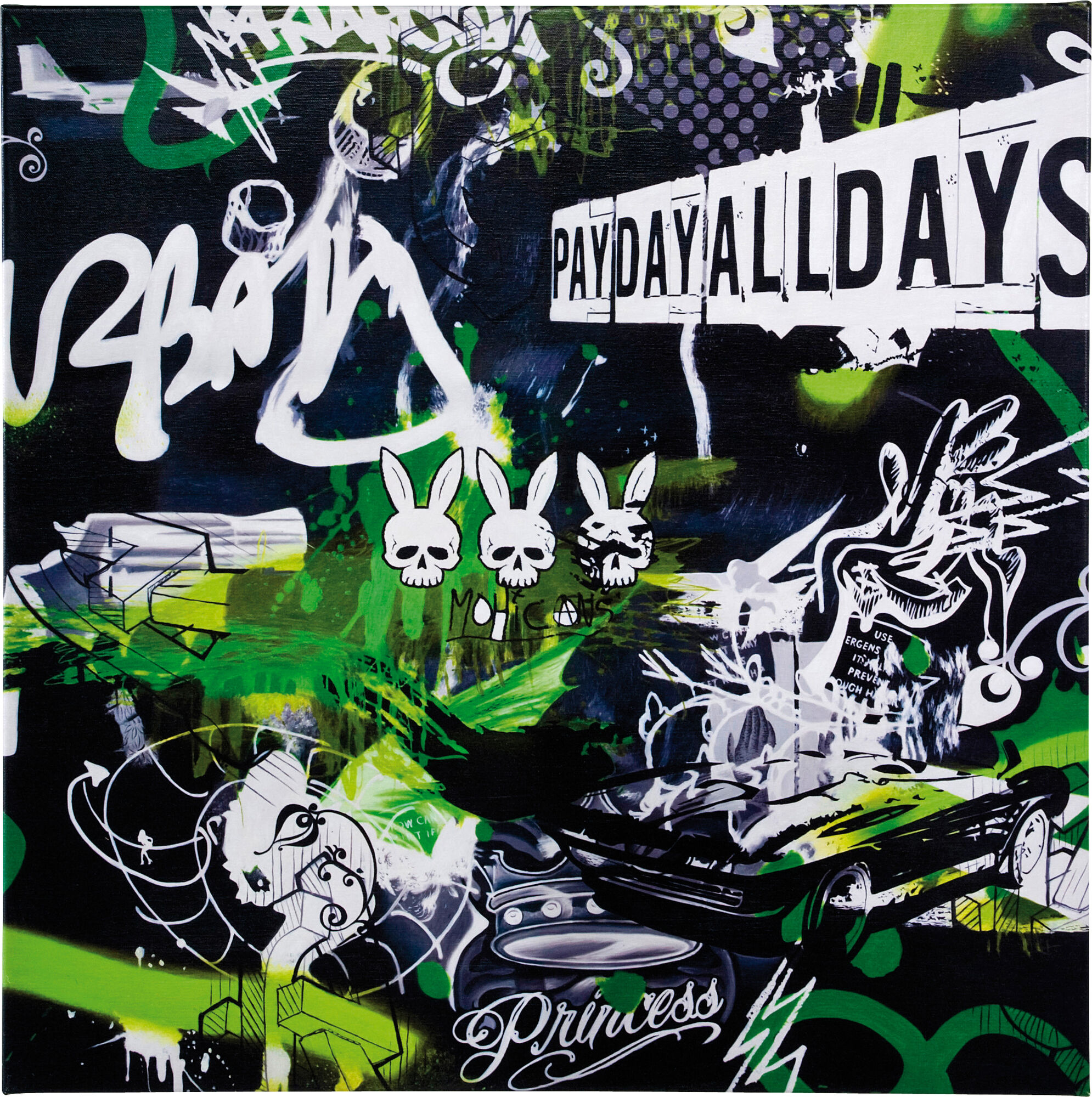 Tablou Graffitti Pay Day 70x70cm – imagine-1.