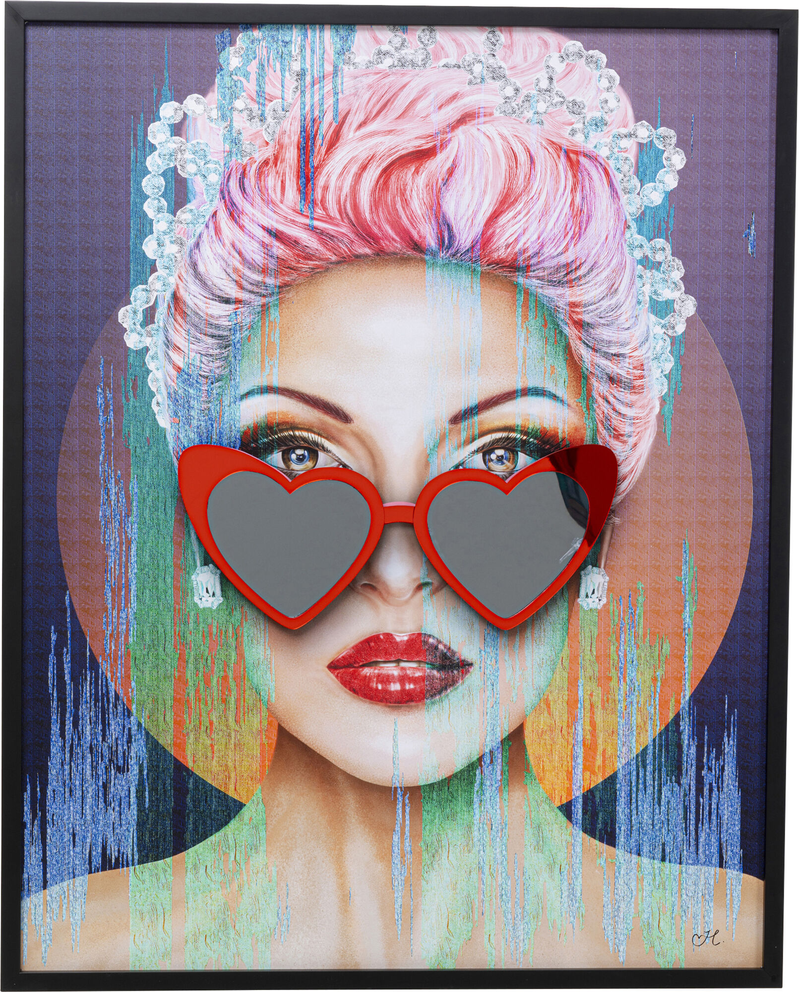 Картина Heart Glasses 80x100 – изображение-1.