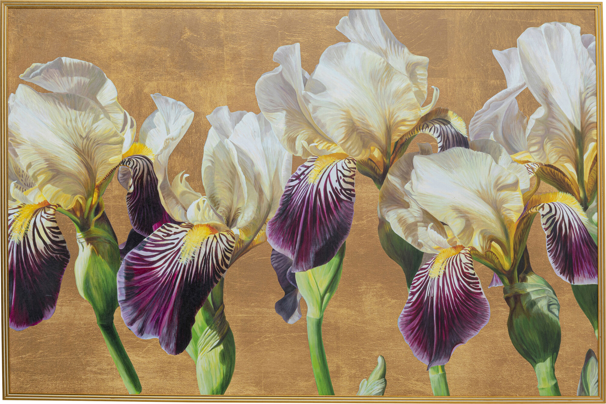 Iris blomster, billede i ramme – billede-1.