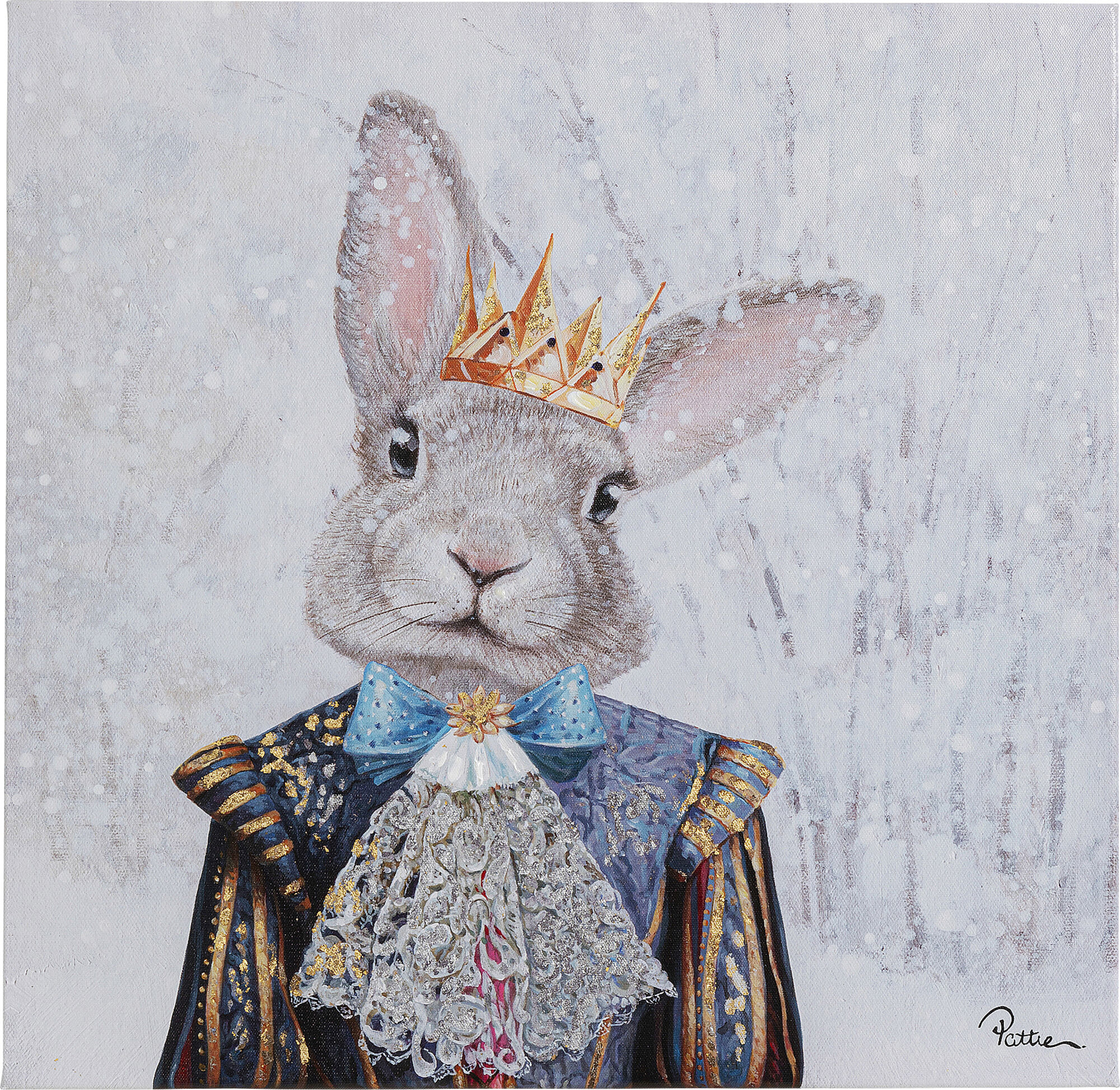Cuadro Touched King of Rabbit 50x50 - KARE España
