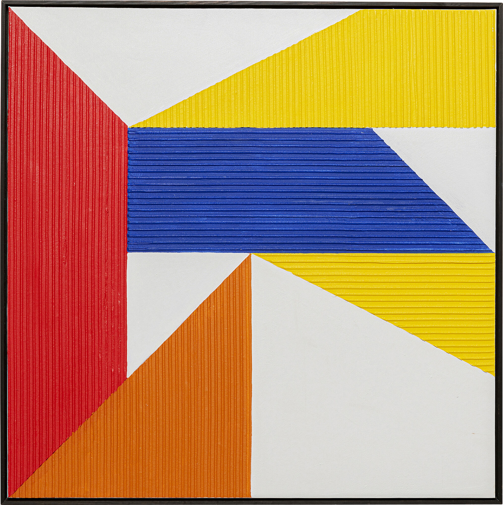 Slika na platnu Art Triangles Yellow 100x100cm – slika-1.