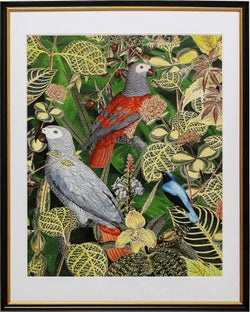 Cuadro Birds in Jungle 80x100cm – Imagen-1.