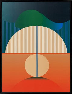 Quadro con cornice Sunrise 75x100cm – immagine-1.