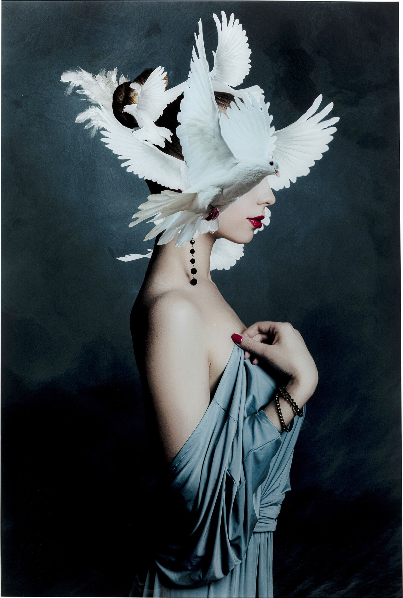Stiklinis paveikslas Mother of Doves 80x120cm – paveikslėlis-1.