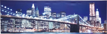 Tablou New York Bridge LED 45x140cm – imagine-1.