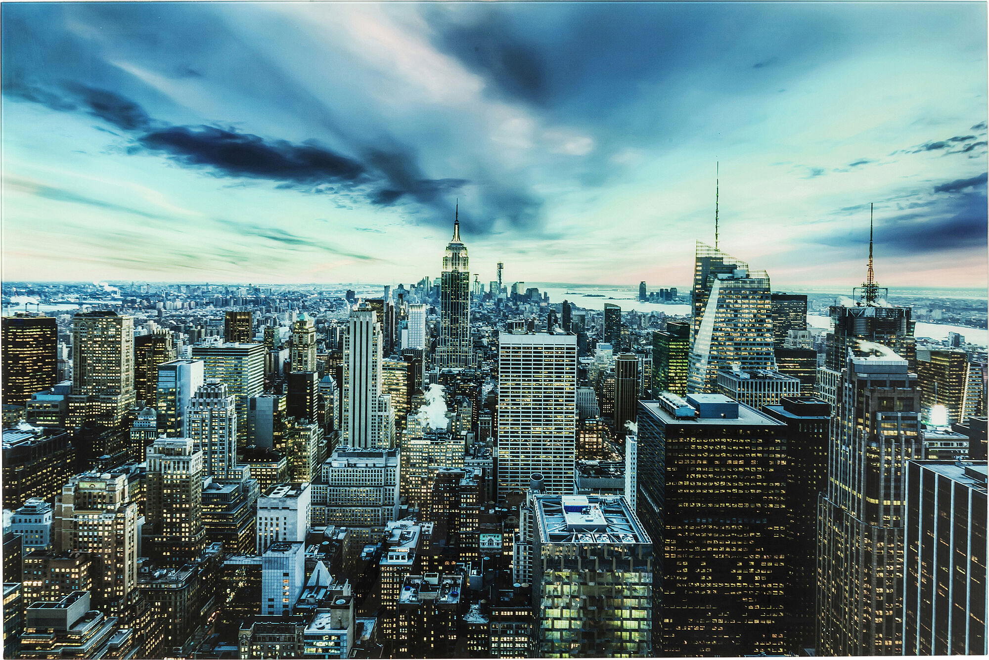 Glassbilde New York Sunset 120x160cm – bilde-1.