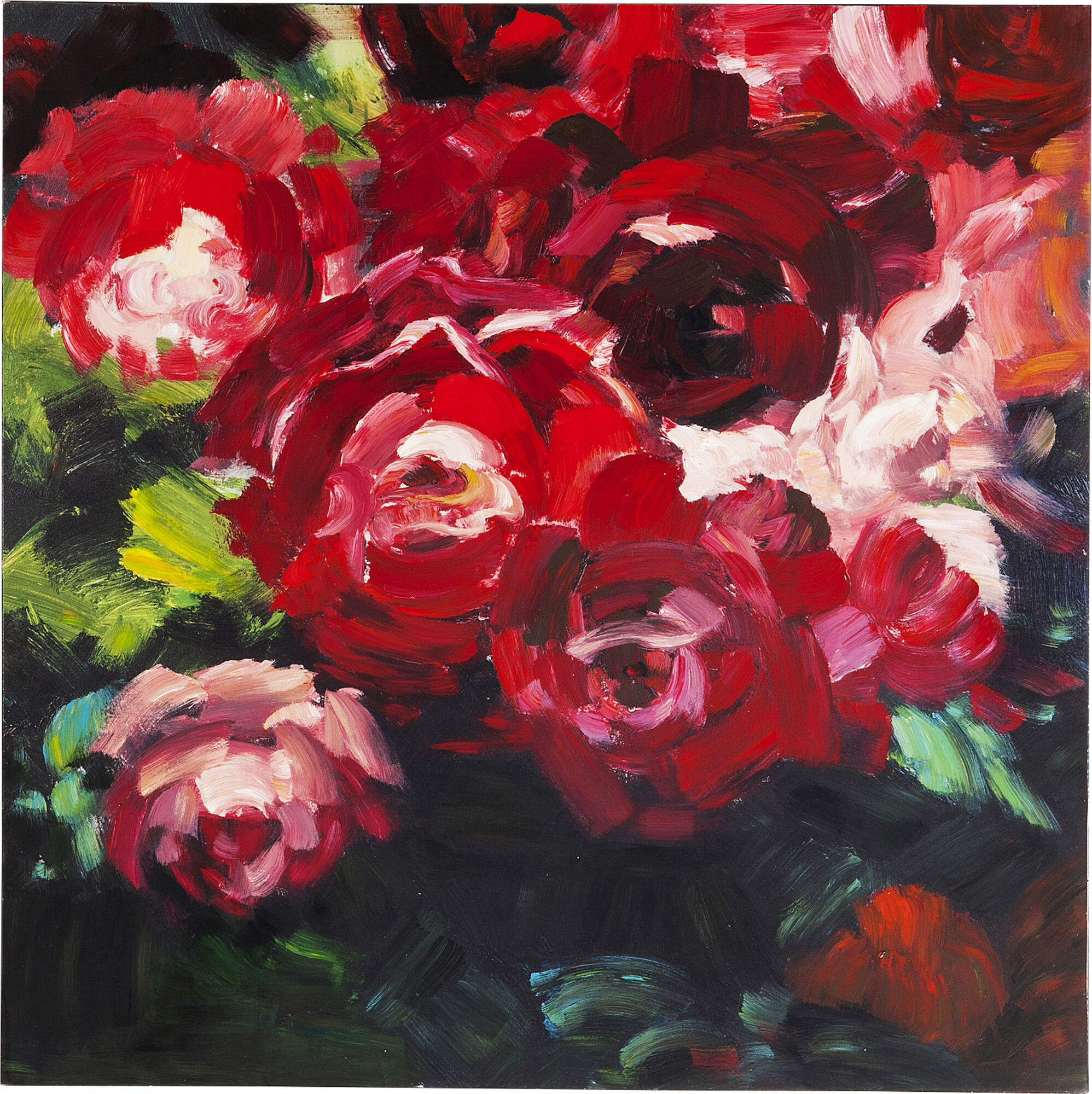 Obraz olejny Roses 100x100 cm – obraz-1