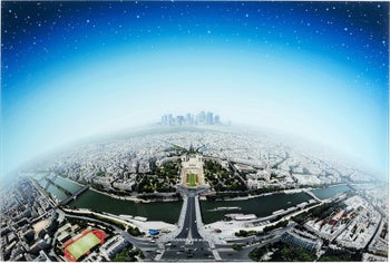 Obraz szklany paris kolorowy 150x100 cm – obraz-1