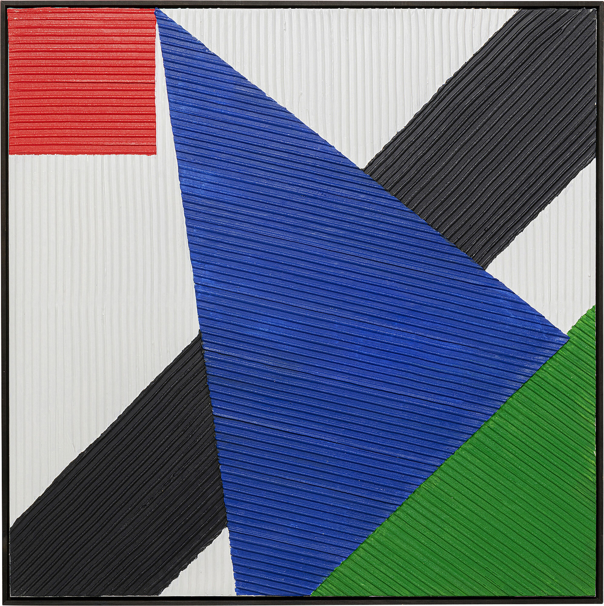 Картина Art Triangles Blue 100x100cm – изображение-1.