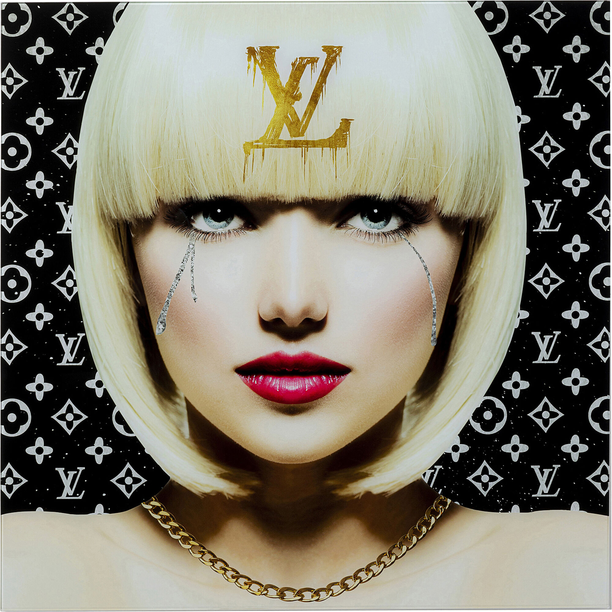 Obraz szklany eyes kolorowy 80x80 cm – obraz-1