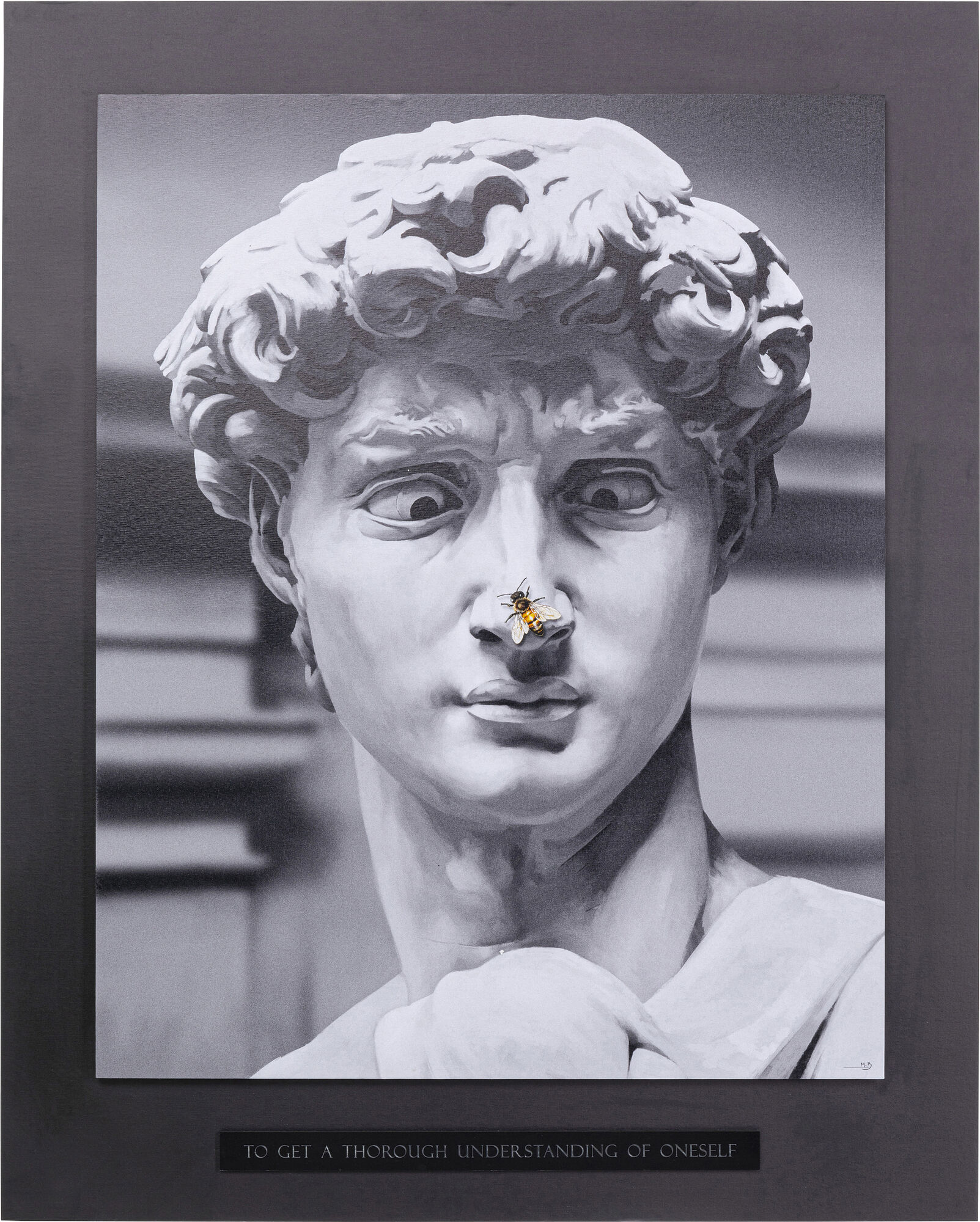 Tablou cu rama Statue 100x125 cm – imagine-1.