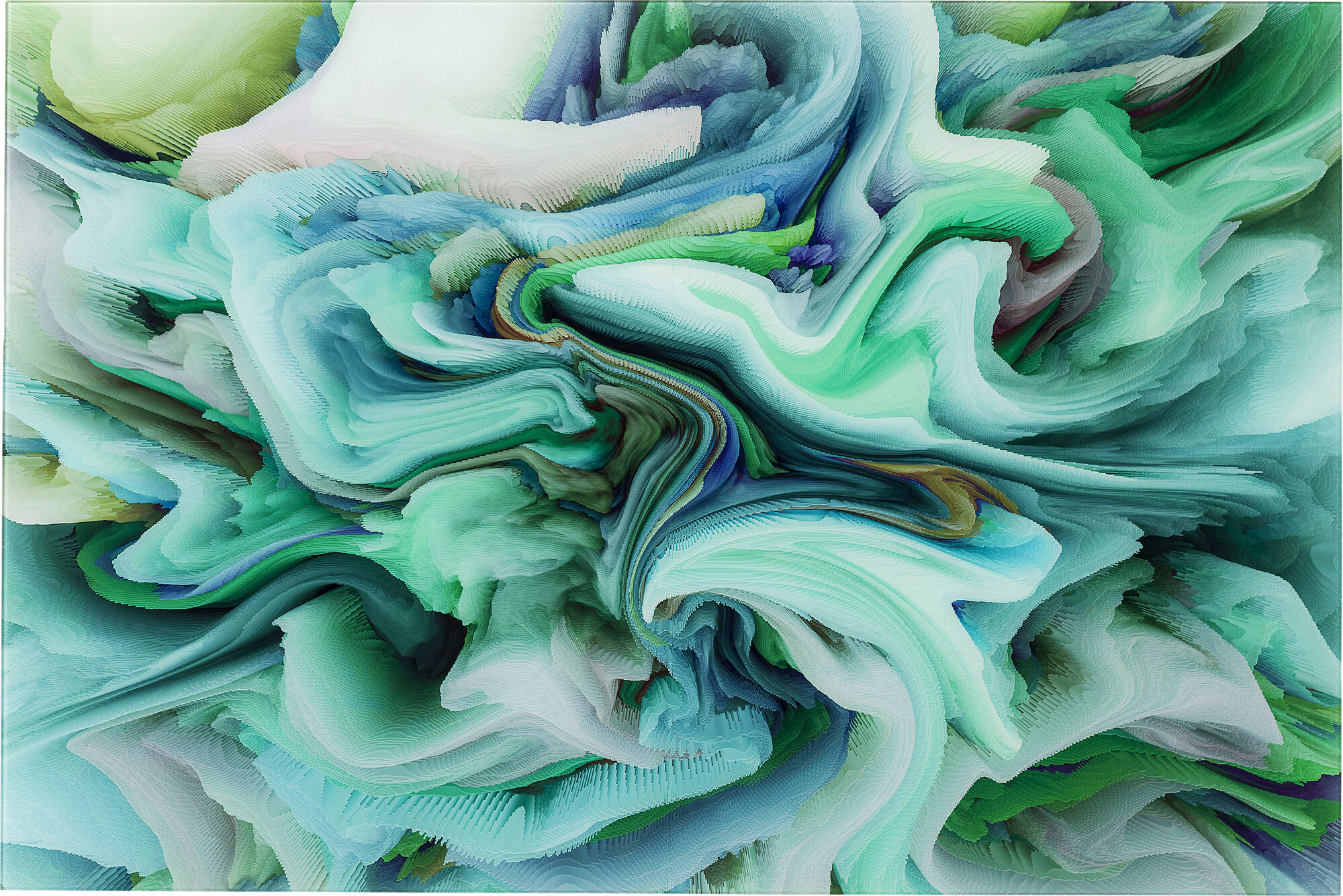 Cuadro cristal Storm verde 80x120cm – Imagen-1.