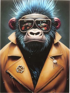 Tablou de sticla Fashion Gorilla 60x80 cm – imagine-1.