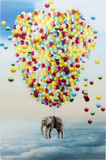 Balloon Elephant Üvegkép 100X150Cm – kép-1.