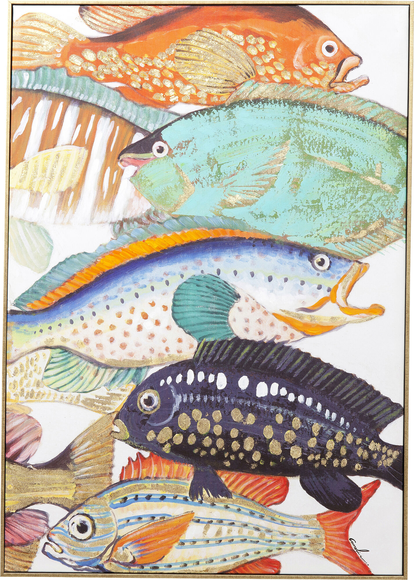 Obraz Touched Fish Meeting Two 70x100 cm – grafika-1.