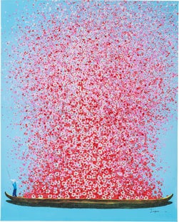 Slika Touched Flower Boat Blue Pink – slika-1.