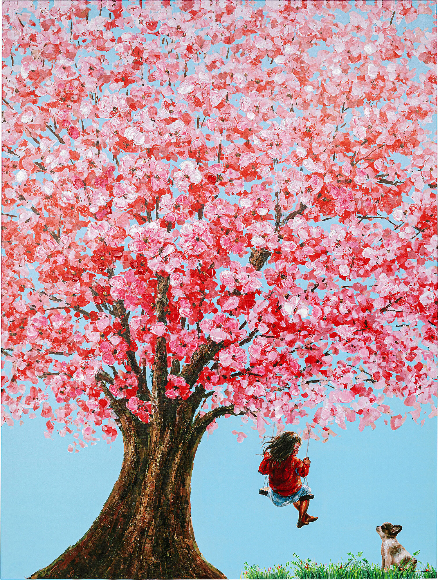 Obraz Touched Flower Girl 120x160 cm – obraz-1