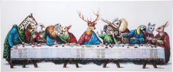 Obraz ostatnia wieczerza kolorowy 240x100 cm – obraz-1