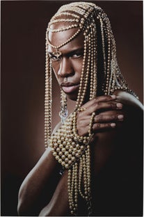 Stiklinis paveikslas Traditional Beads Man 100x150cm – paveikslėlis-1.