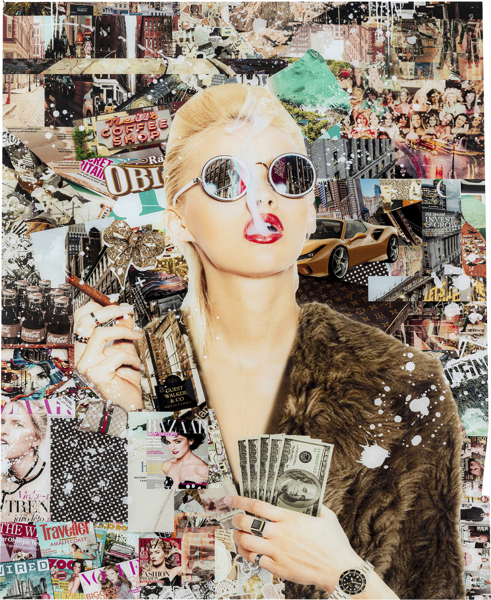 Obraz szklany kobieta sukcesu 120x150 cm – obraz-1