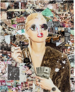 Obraz szklany kobieta sukcesu 120x150 cm – obraz-1