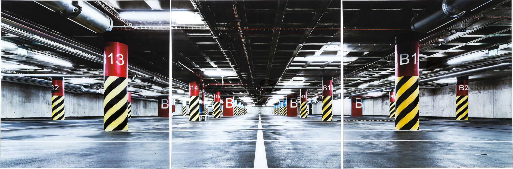 Tablou Triptychon Garage 80x240cm (3/Set) – imagine-1.