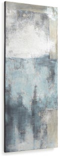 Obraz abstract biało-niebieski 50x120 cm – obraz-1
