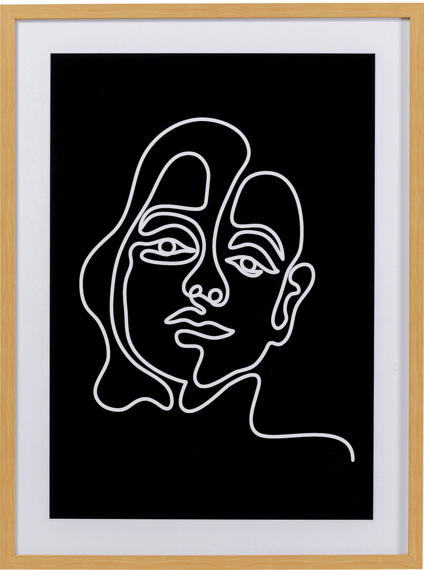 Quadro incorniciato Faccia Arte Woman 60x80cm – immagine-1.